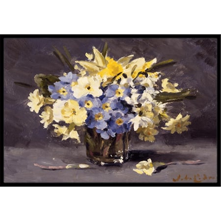 Carolines Treasures Spring Bouquet by John Codner Indoor or Outdoor Mat- 18 x 27 CJC0039MAT
